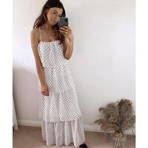 Chiffon dotted dress H&M new small